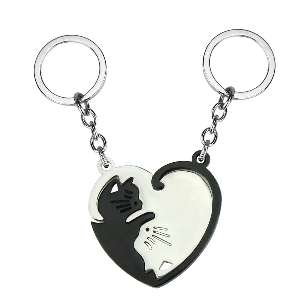 Yin-Yang Cat Puzzel Necklace