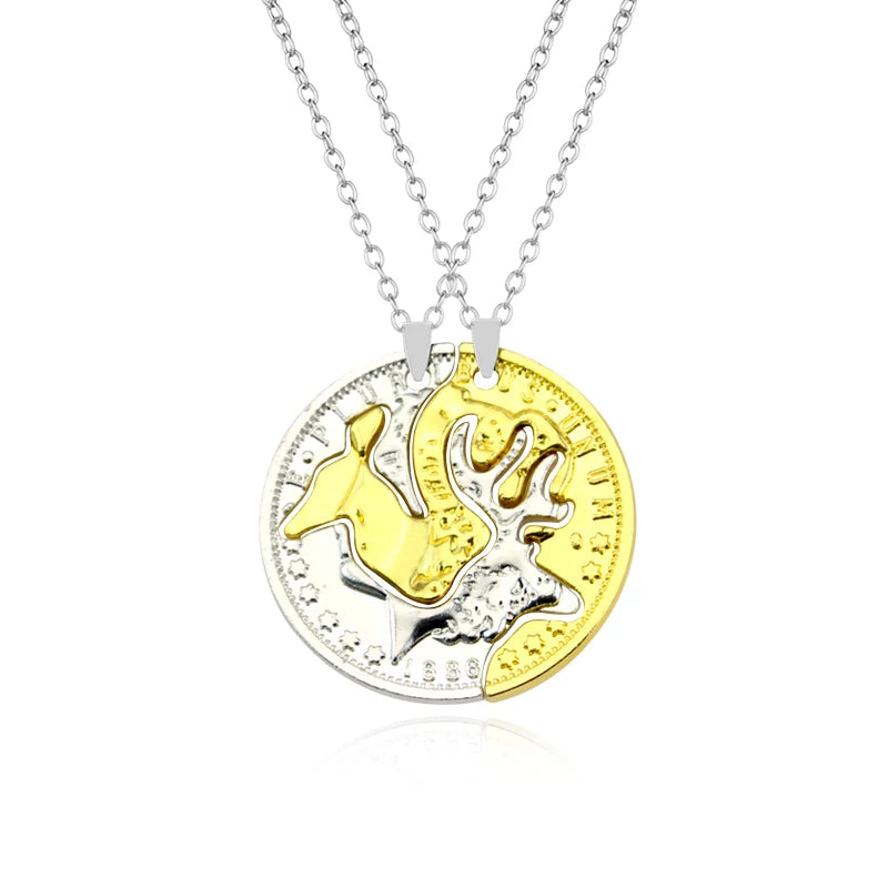 Yin-Yang Cat Puzzel Necklace