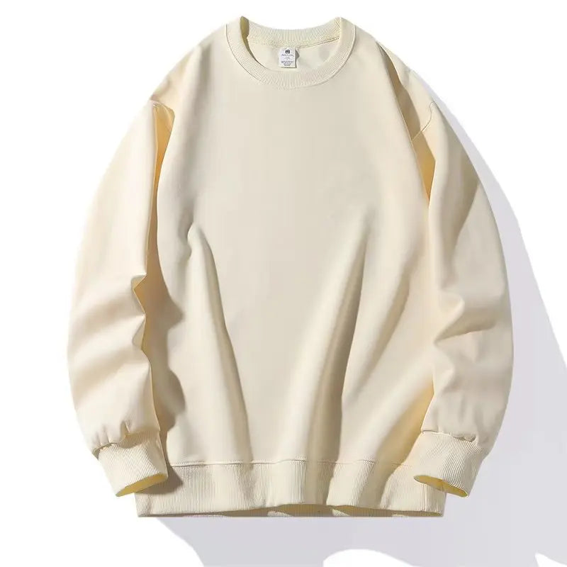 Heavyweight Loose Sweatshirt – Unisex Solid Color Casual Pullover (M-4XL)