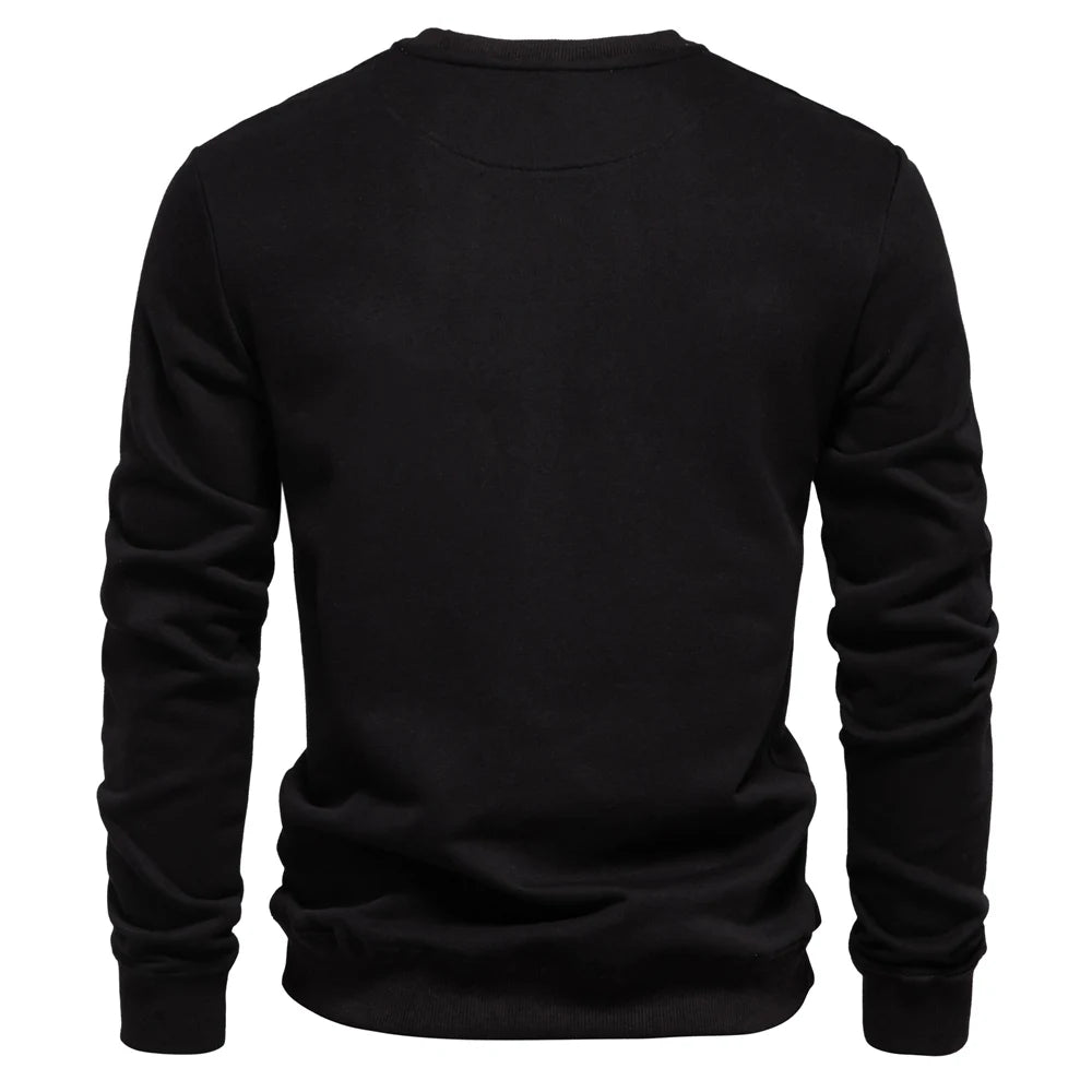 AIOPESON Men's Cotton-Blend Crew Neck Sweatshirt