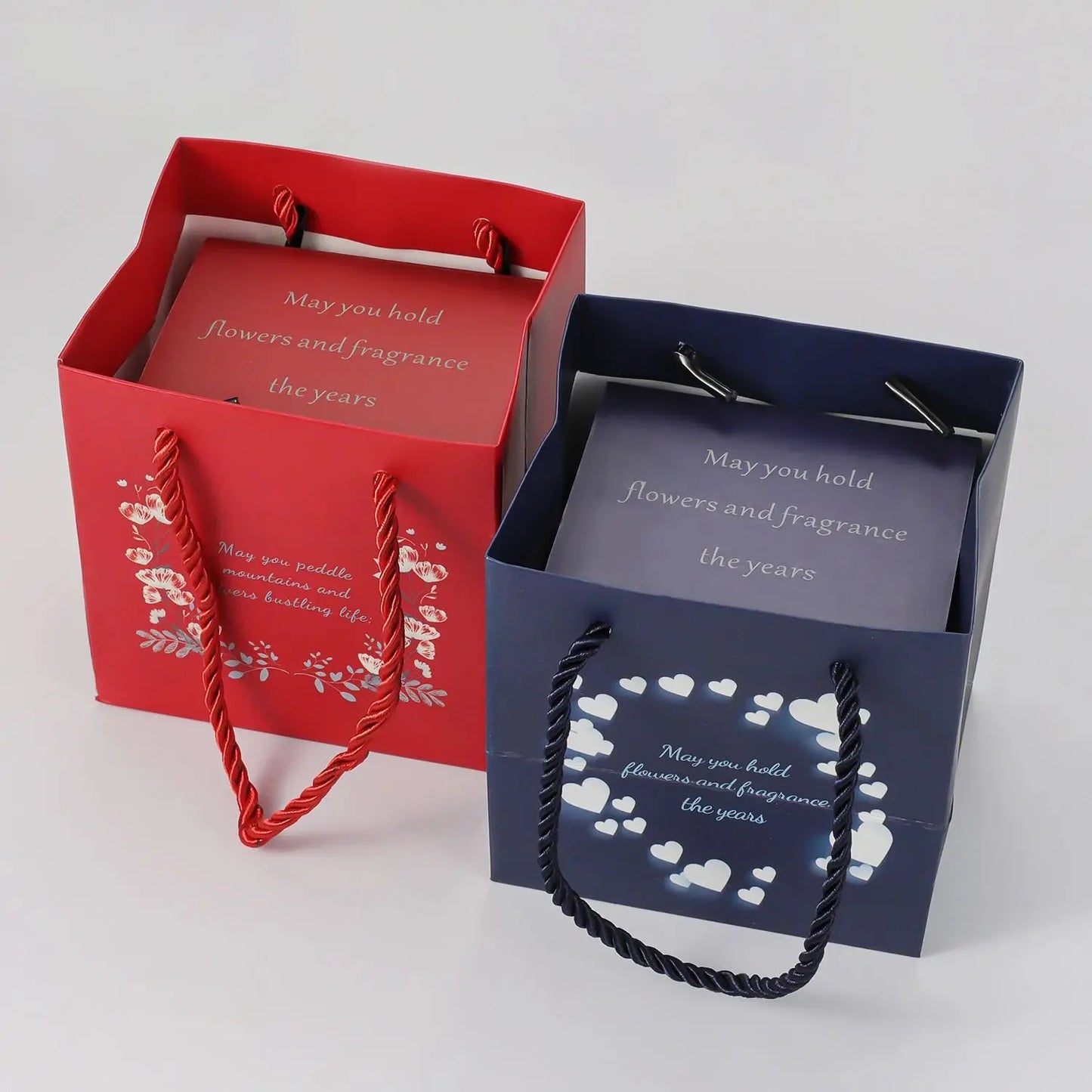 New Valentine Eternal Rose Jewelry Ring Box Rotate Wedding Pendant Necklace Storage Case for Women Girlfriend ChristmasGift