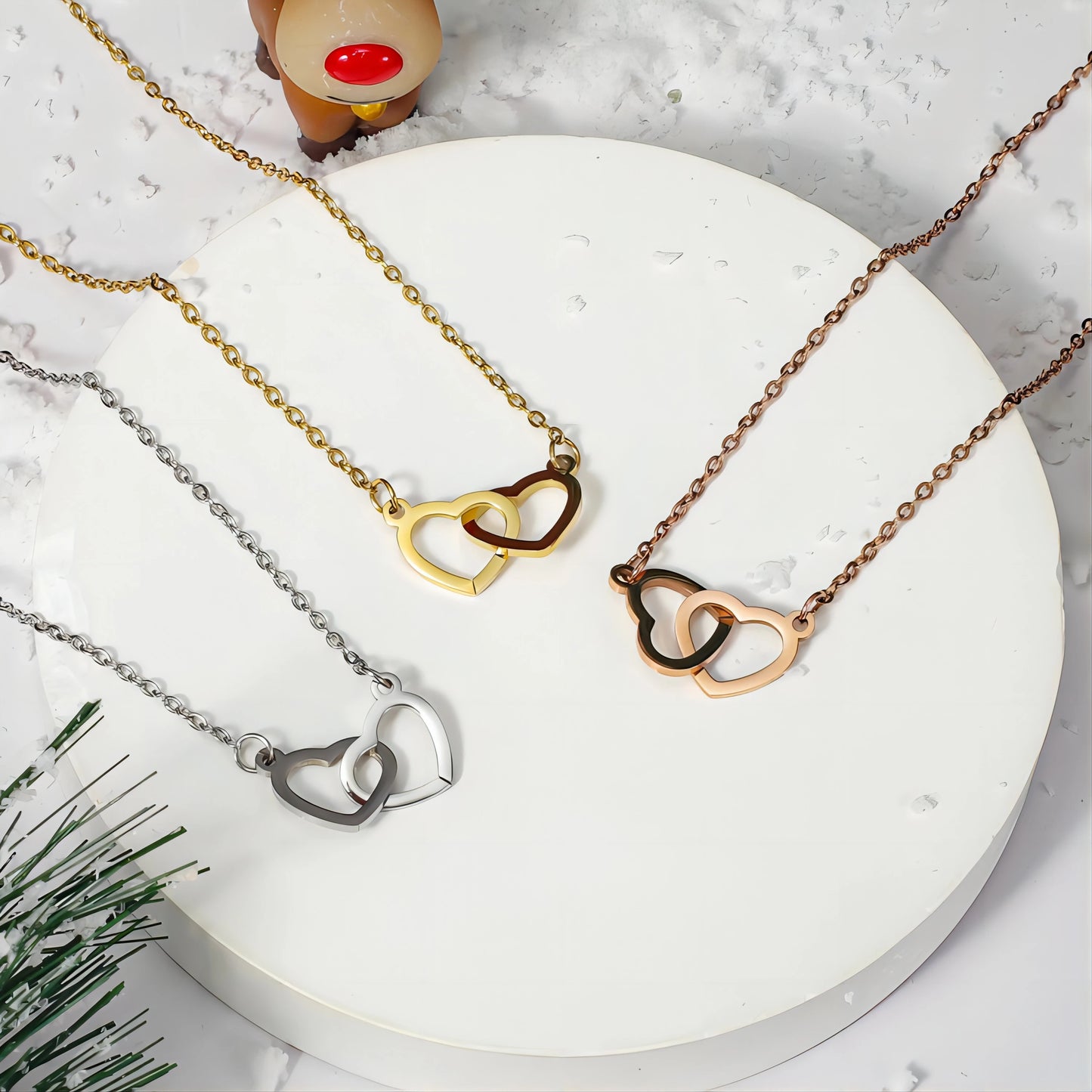 New Valentine Eternal Rose Jewelry Ring Box Rotate Wedding Pendant Necklace Storage Case for Women Girlfriend ChristmasGift