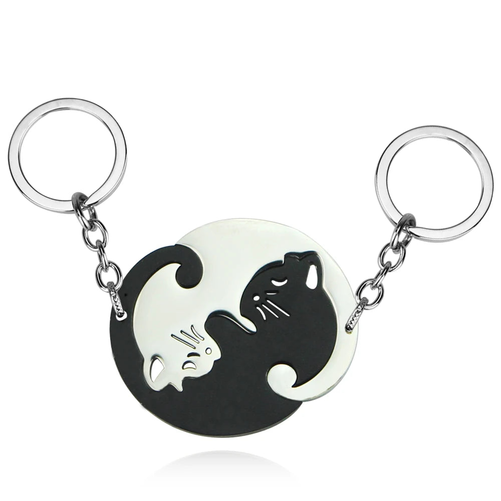 Yin-Yang Cat Puzzel Necklace