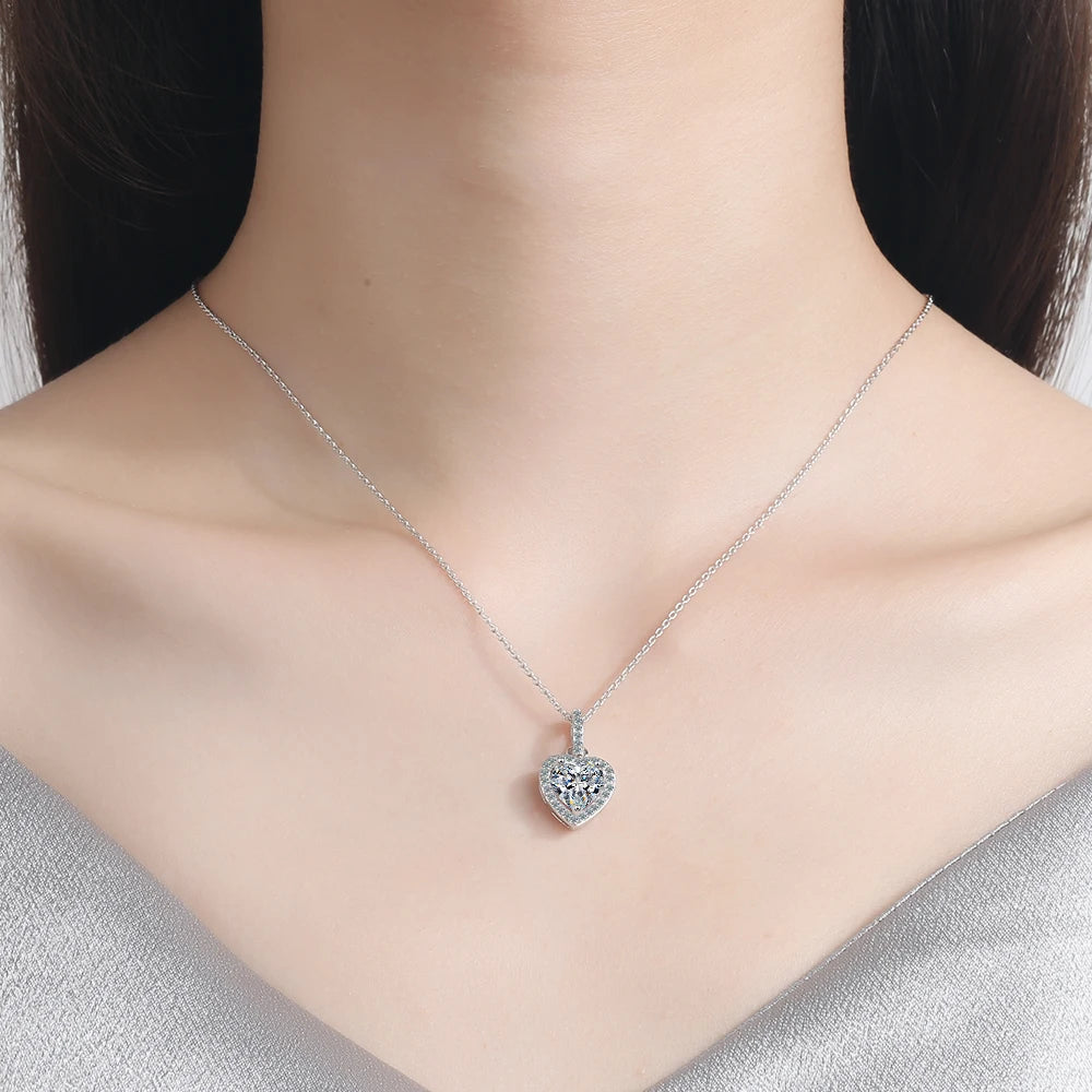 Sterling Silver Heart Pendant Necklace