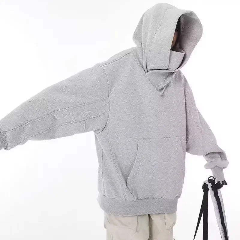 Fashionable American Style Sweatshirt Trendy Brand Men Women's Niche Design Sensibility Loose Fit Top Scene Hooded Sweatshirt
