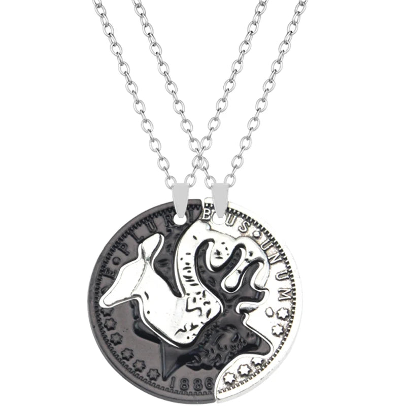 Yin-Yang Cat Puzzel Necklace